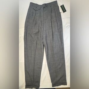 Ralph Lauren Pure New With Tags Wool Pleated Trousers | Size 8